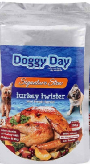 Doggy day turkey Twister 100grms
