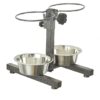 Stainless Steel Double Diner Food Bowl Stand for Dog (Large) 900 ml x 2