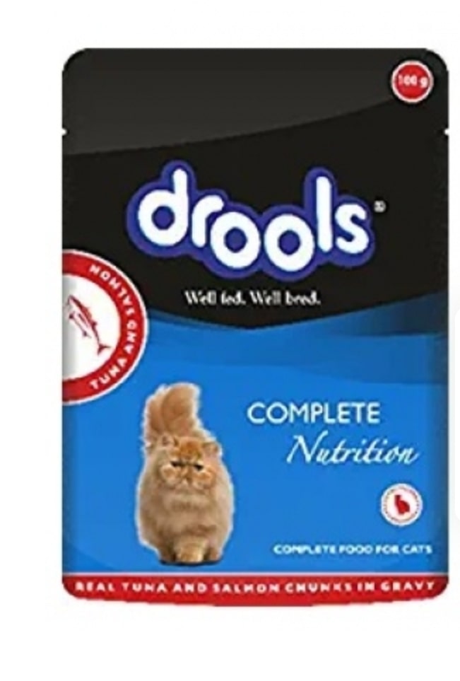 Drools Tuna and Salmon Gravy -Wet Food - Adult Cat 15 Pouches