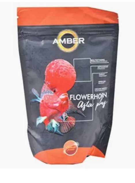 AMBER Asta Plus Flowerhorn Food (Medium), 100 g
