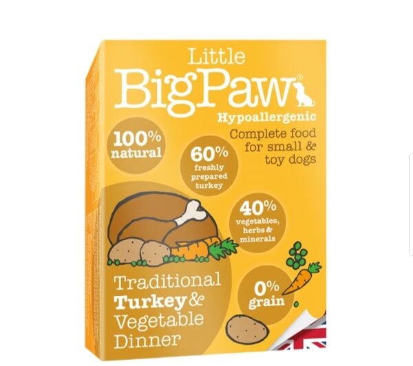 LITTLE BIG PAW - TURKEY & VEGETABLE DINNER For Dogs 150G ( pack of 7)