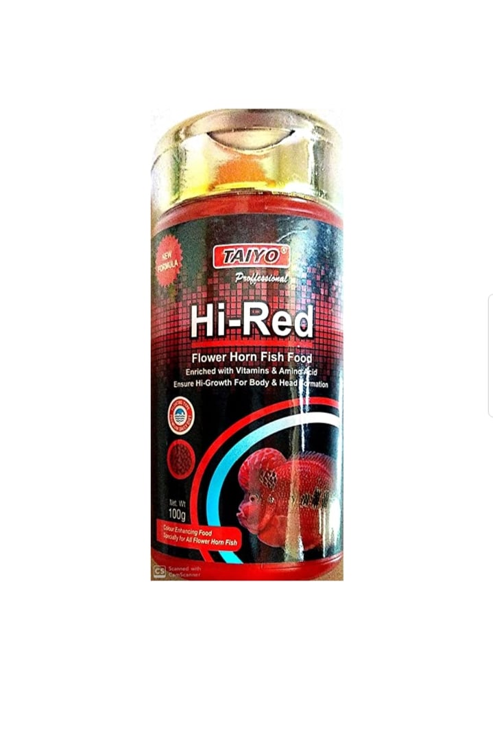 Hi-red flower horn fish food 100g