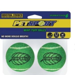 Petsport Tuff Balls Dog Toy - Mint - Pack Of 2