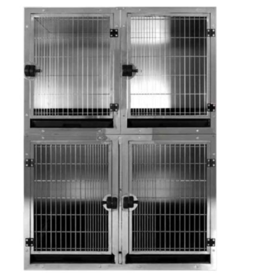 Stainless Steel Hybrid Cage for Pets | Kennel System large (43l,26w,31h)