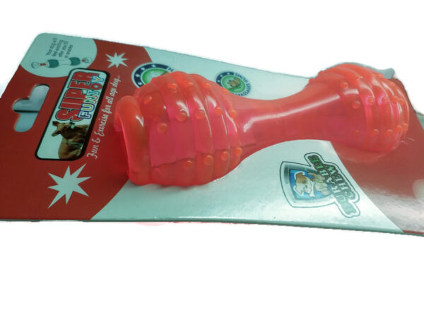 Rubber food dumbbell large toy
