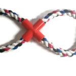 Cotton pull rope Toy with eight shaped large