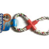 Cotton pull rope toy with eight shaped medium