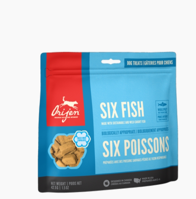 Orijen SIX FISH FREEZE-DRIED DOG TREATS 92grms