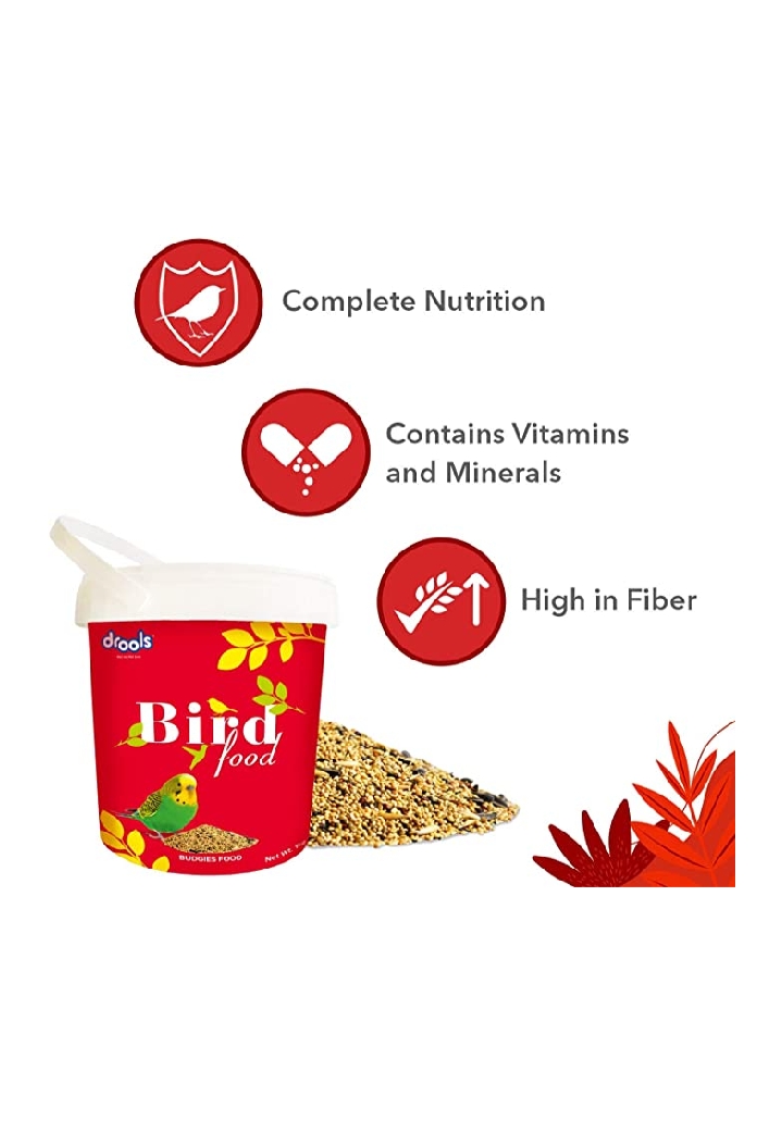 Drools Bird Food for Budgies with Mixed Seeds, 500g