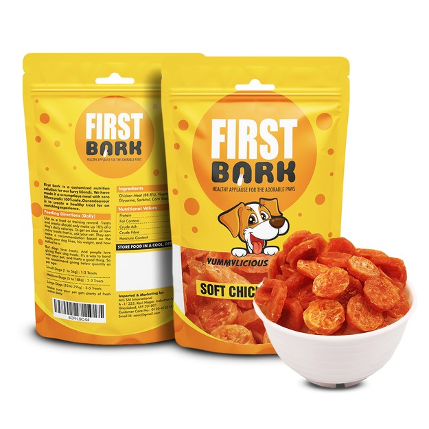First bark soft chicken rings treat