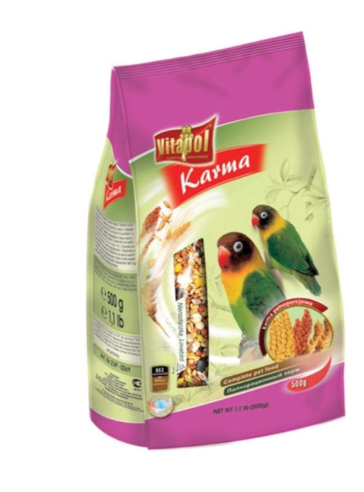 Vitapol Karma Complete Food For Lovebirds, 500gm