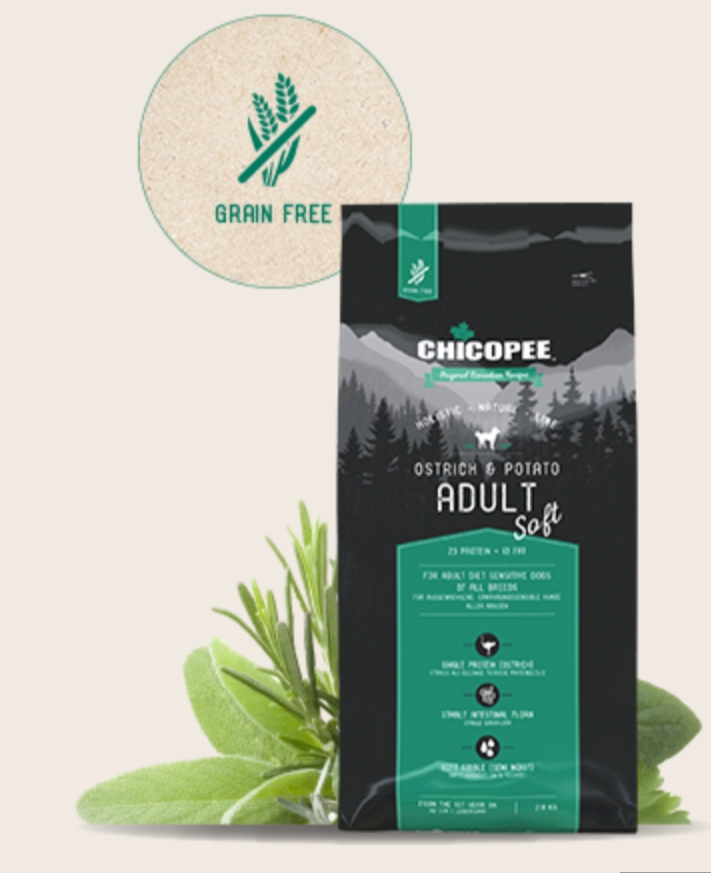 Chicopee Holistic - Nature - Line SOFT ADULT OSTRICH & POTATO