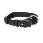 Trixie dog Premium Collar, L-XL: 40-65cm/25mm, Jet Black