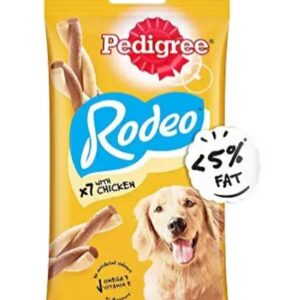 Pedigree Rodeo Adult Dog Treat, Chicken - 123 g Pack (7 Treats)