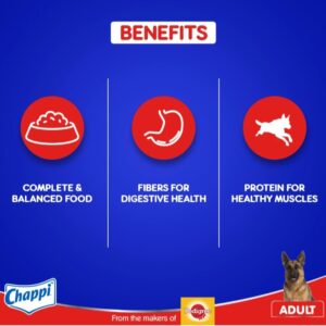 Chappi Adult Dry Dog Food, Chicken & Rice, 8kg Pack