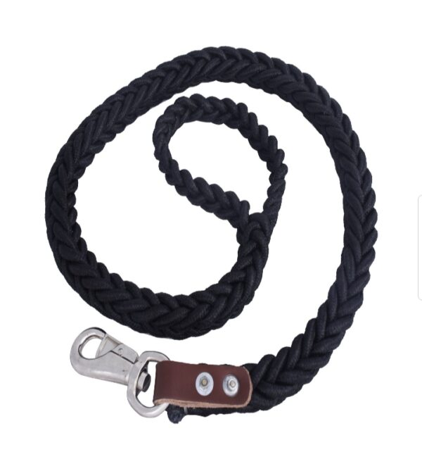 Braided black rope