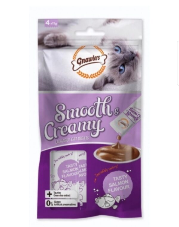 Gnawlers Smooth Creamy Treat with Salmon - Wet Treat