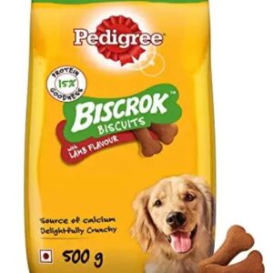 Pedigree biscrok 500grms lamb flavour