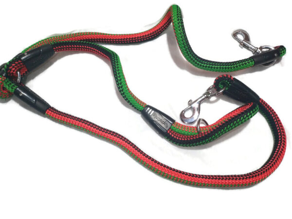 dual knitten leash 15 mm for 2 dogs