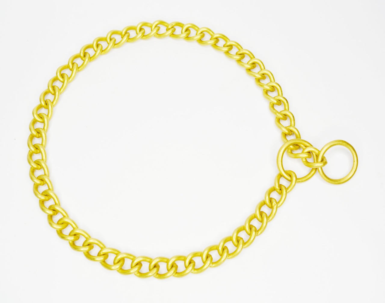 Pearl brass choke chain 10N (4mm x 24inch)