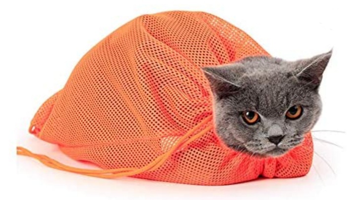 Cat Shower grooming Net Bag