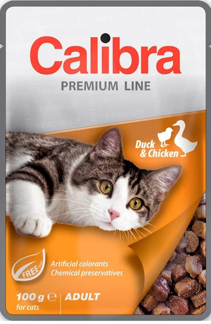 Calibra Premium Line Duck and Chicken 100gm Adult