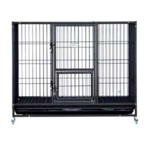Important heavy size dog cage 5ft (Black)