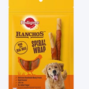 Pedigree Ranchos Spiral Wrap Chicken And Smoky Lamb Dog Treat