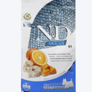 Farmina N&D Pumpkin Codfish & Orange Grain Free Adult Mini Breed Dry Dog Food
