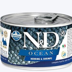 Farmina N&D Ocean Herring & Shrimps Mini Breed Adult Wet Dog Food - 140 g