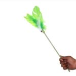 Cat Feather Toys with Stone,Cat Wand Toy with Jingle Bell