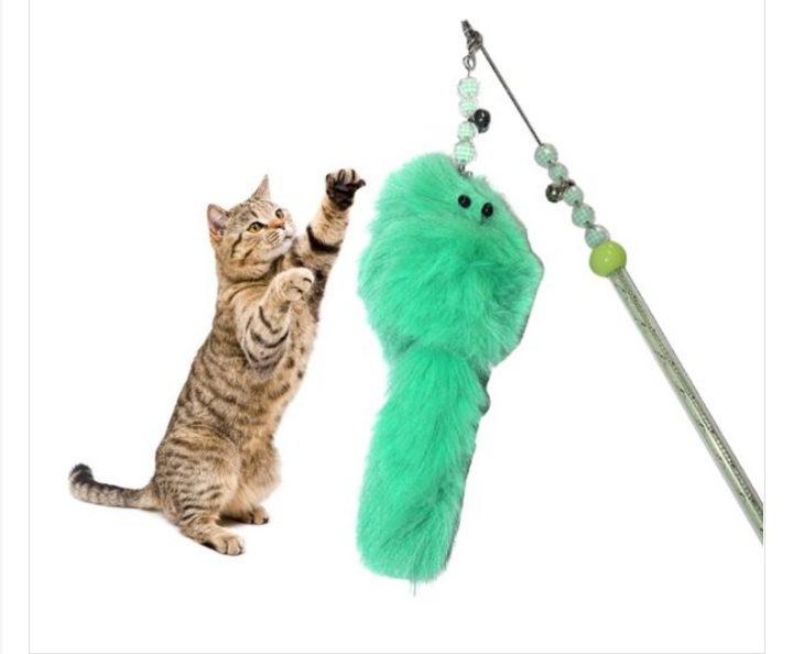 Cat Toy Interactive Cat Wand-1 pcs Plastic Stick For Cat