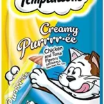 Temptations Creamy Purrrr-ee Cat Treats, Chicken & Tuna Flavors 48g (4 pieces)*12 bags