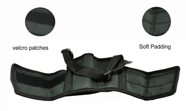 Army Mesh Double Locking Polyester muzzle Padded(Small)