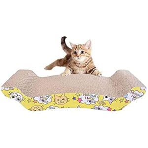  Scratcher Meow Board with a Curved Wave Design