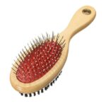 Pin brush with wooden handle M