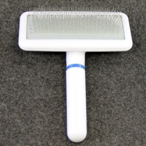 white plastic slicker brush large