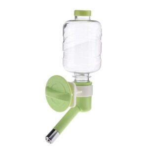 Emily Pets Cage Hanging Water Bottle-Non Drip Nozzle Diameter 12mm for Dog/Cat/Pets- 280 ml-Small (Green)