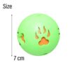 Chew Paw Print Ball For Dog grn