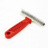 Pet rake Comb Grooming Stripping Tool for Dogs and Cats (Red')