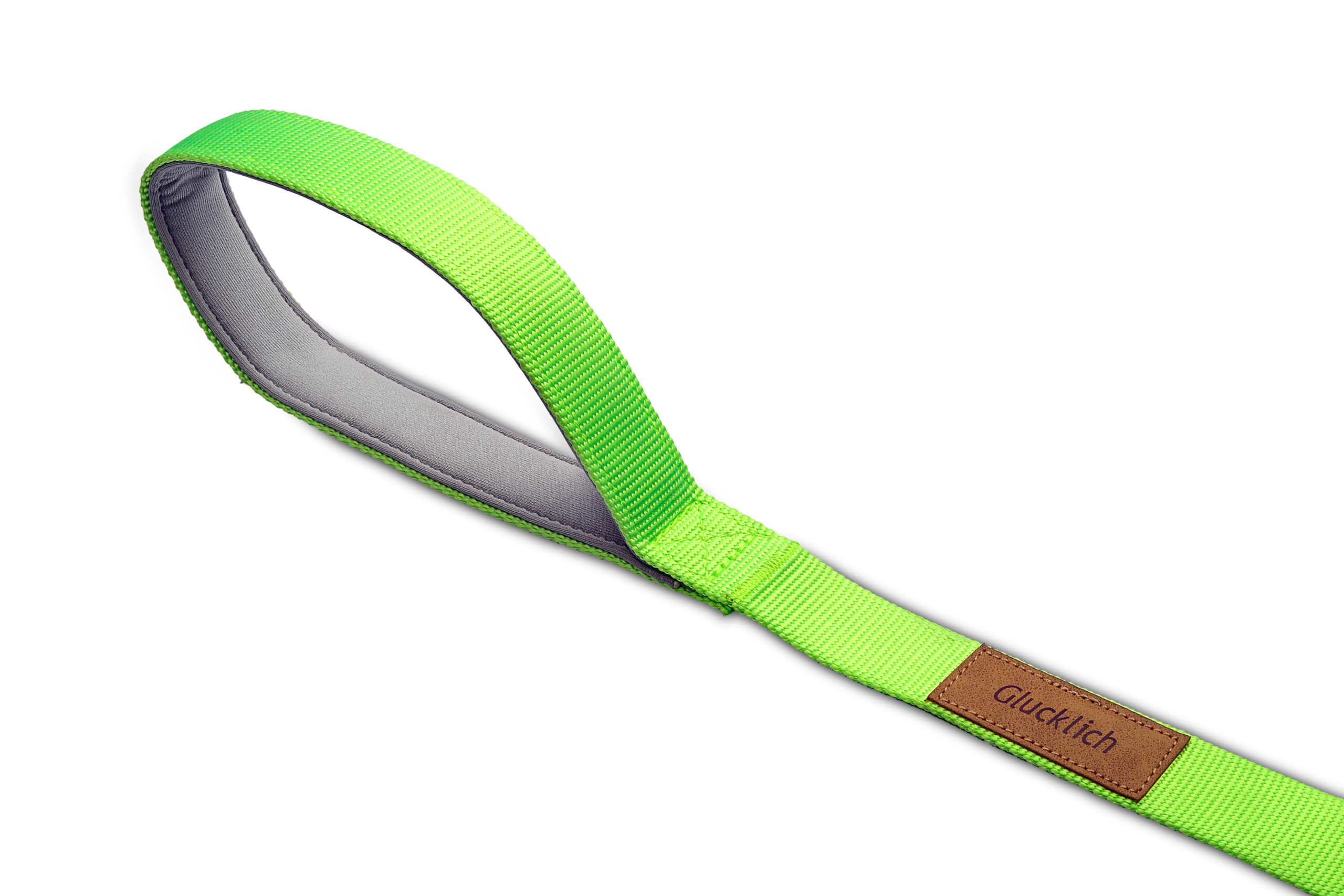 Glucklich Nylon Dog leash Light Green (M Size)