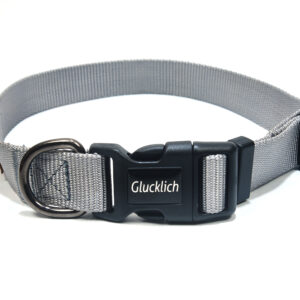 Glucklich Nylon Dog Collar (Green M size)