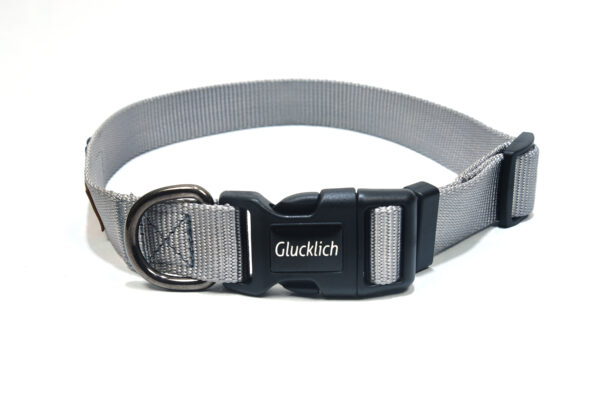 Glucklich Nylon Dog Collar (Green M size)