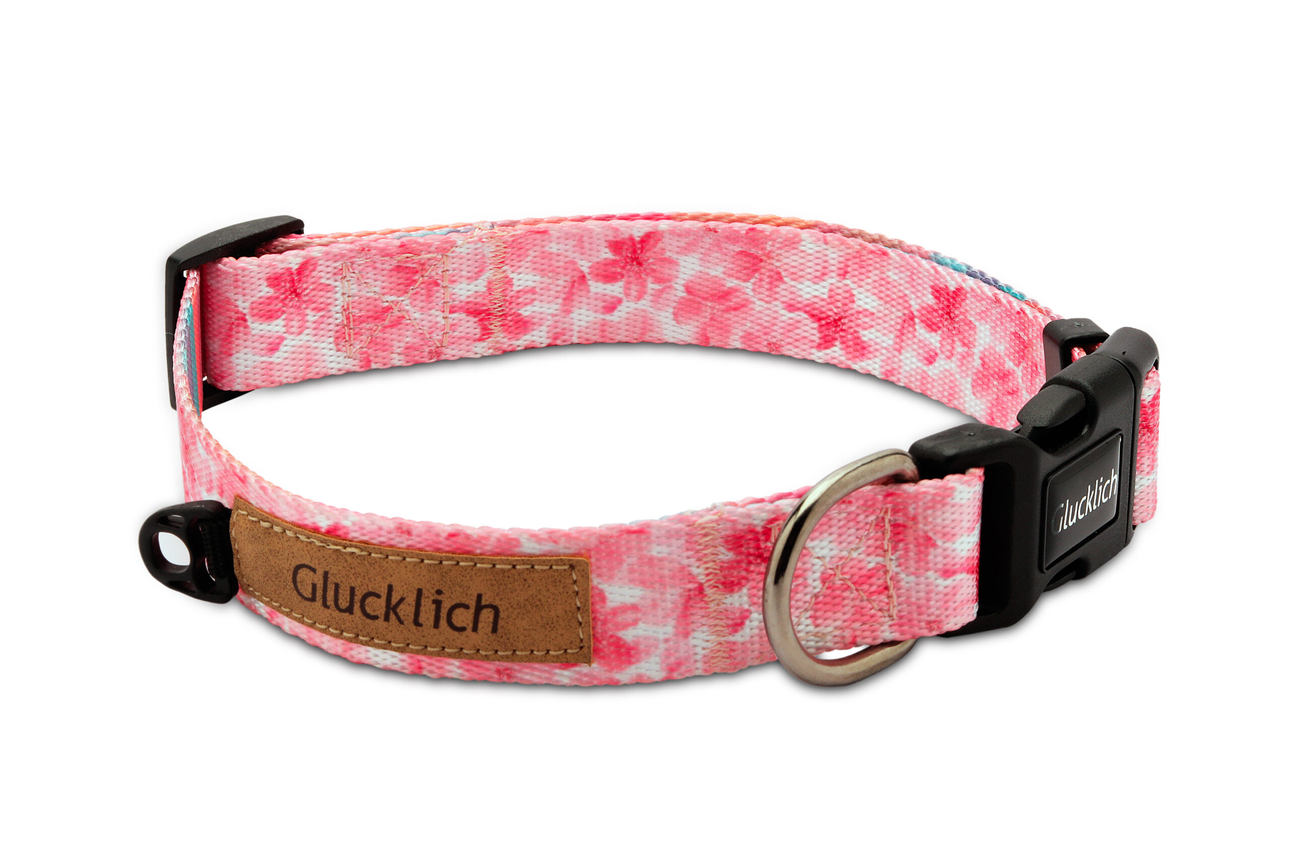 Glucklich Everyday Printed Collar (XS Pink Blush)