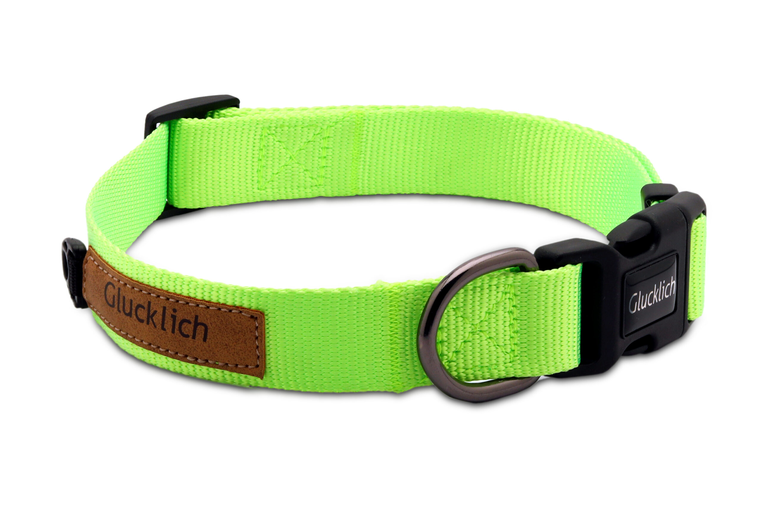 Glucklich Nylon Dog Collar (Light Green XS)
