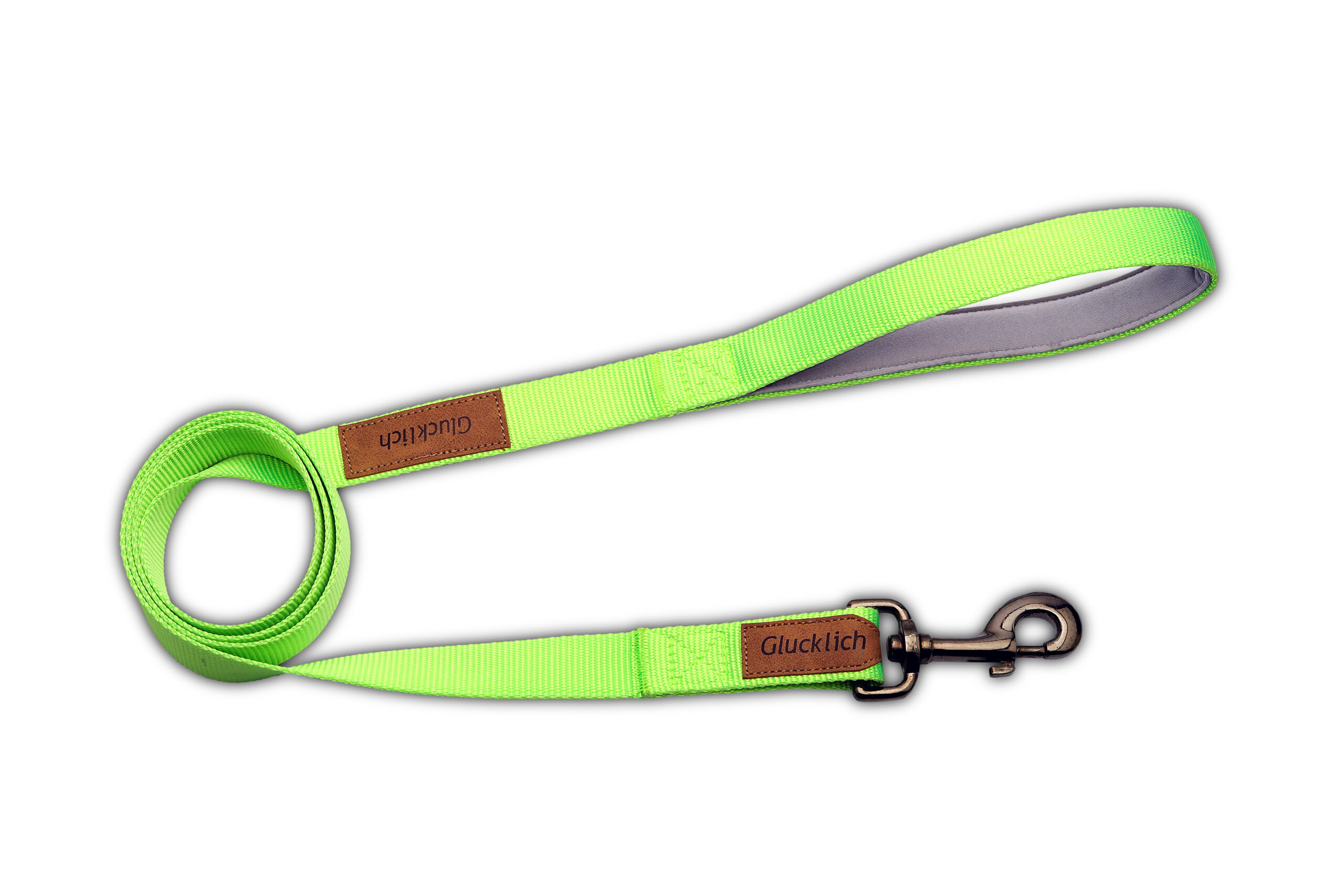 Glucklich Nylon Dog leash Light Green (M Size)