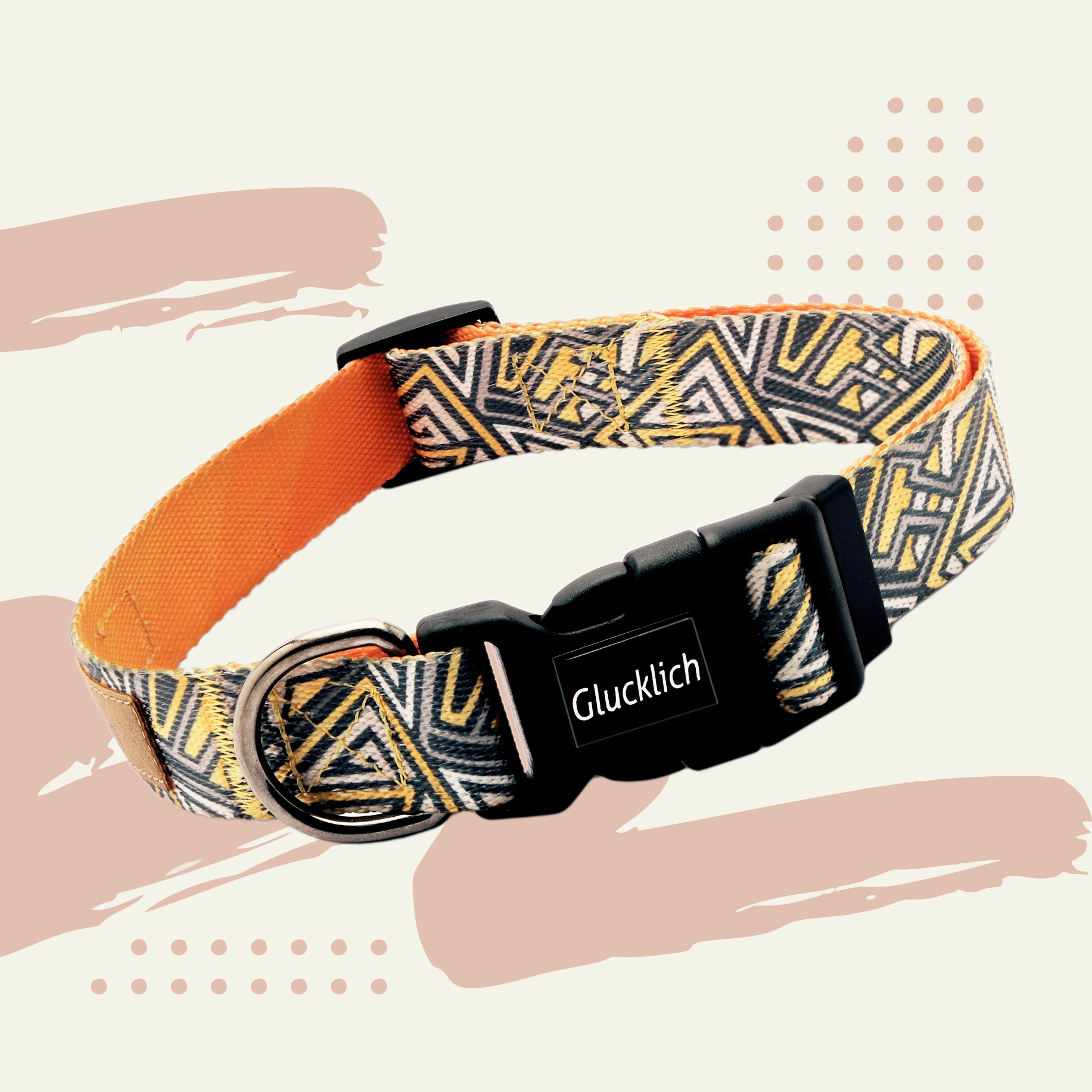 Glucklich Everyday Printed Collar (New Cadillac M size)
