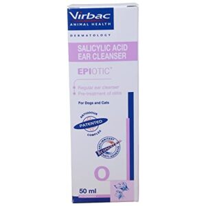 Virbac Epiotic Salicylic Acid Ear Cleanser, 50 ml,