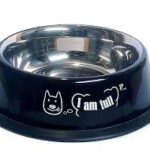 Anti Skid dog bowl colored with black ring (Medium 700ml)