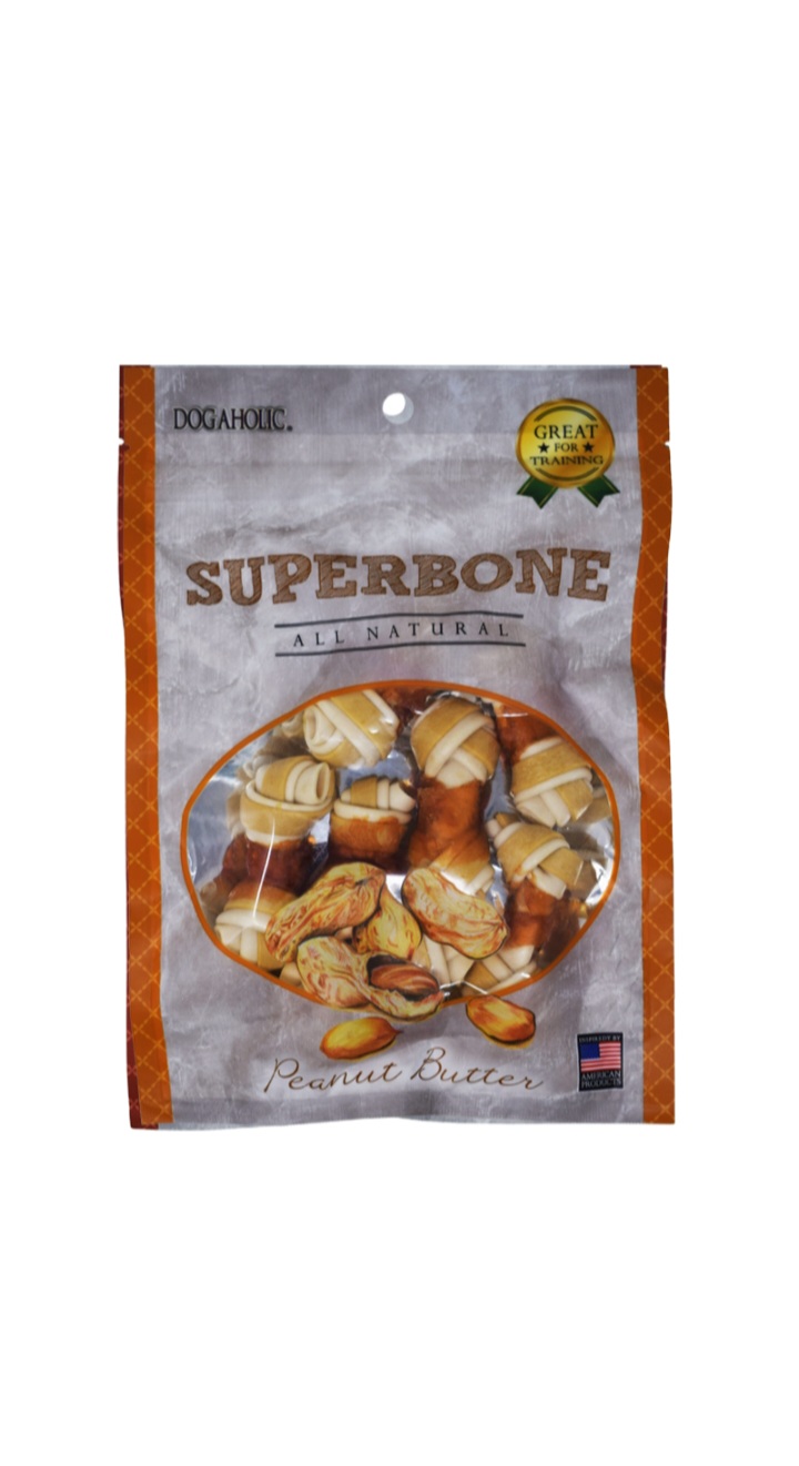 Dogaholic super bone peanut butter